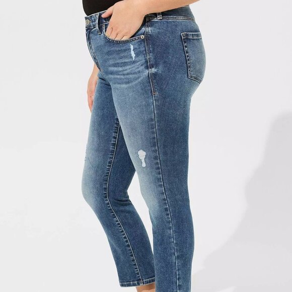 Torrid Sky High Kick Boot Super Soft High-Rise Jean 24 s petite / 24 regular NEW - Picture 2 of 4